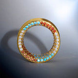 Free Will Moissanite 14K Tunnel (2Pcs) - AKAK BODYJEWELRY - ear - tunnel