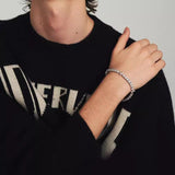 Full Zircon Pave Cross Tennis Bracelet - AKAK BODYJEWELRY - ear - tunnel