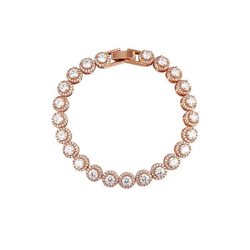 Gold - Plated Green Zircon Tennis Bracelet - AKAK BODYJEWELRY - ear - tunnel