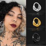 Gothic Nose Ring Ear Piercing - AKAK BODYJEWELRY - ear - tunnel