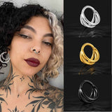 Gothic Nose Ring Ear Piercing - AKAK BODYJEWELRY - ear - tunnel