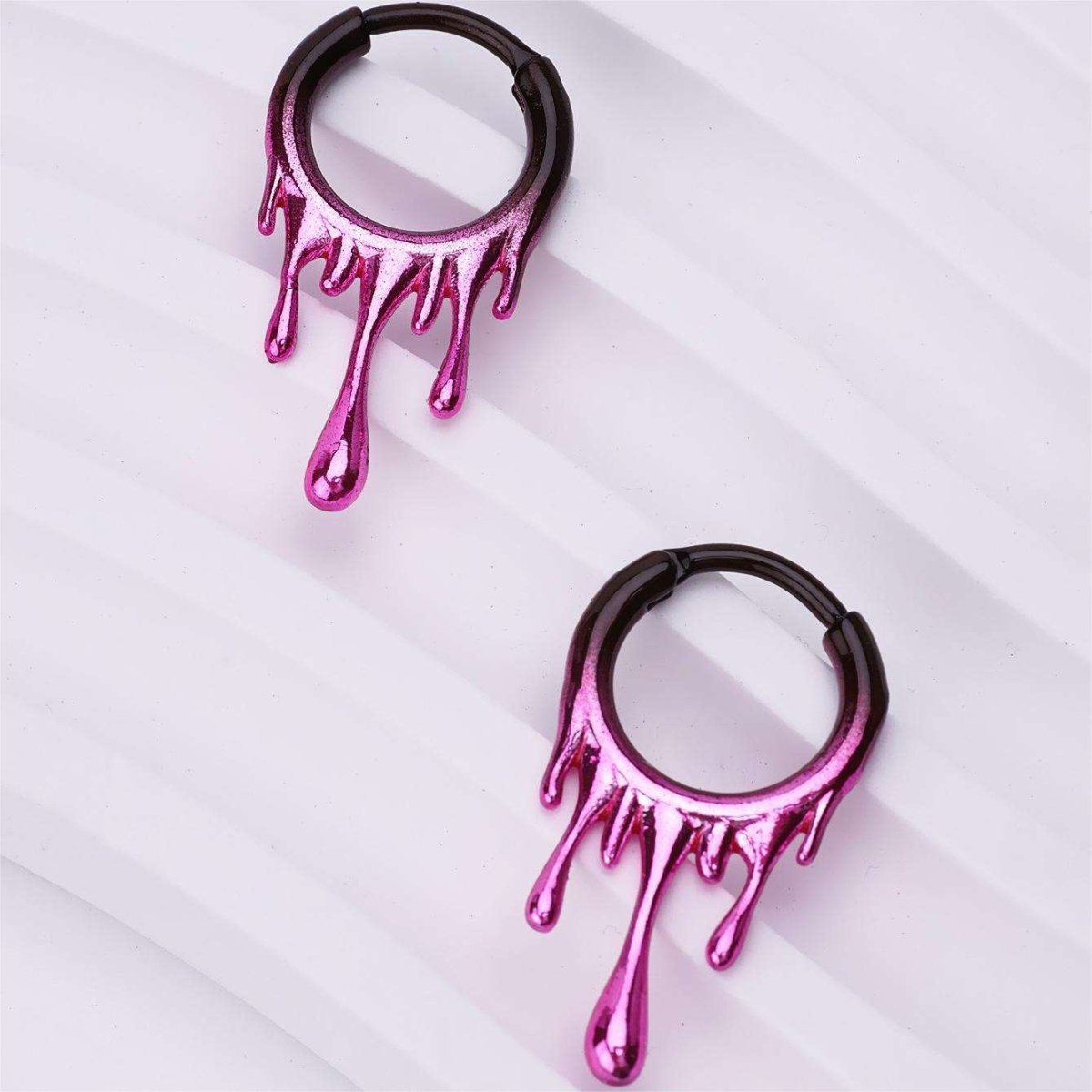 Gradient Lava Hoop Ring Nose Piercing - AKAK BODYJEWELRY - ear - tunnel