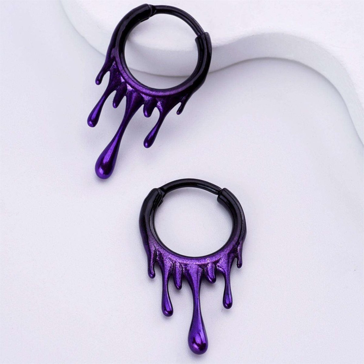Gradient Lava Hoop Ring Nose Piercing - AKAK BODYJEWELRY - ear - tunnel