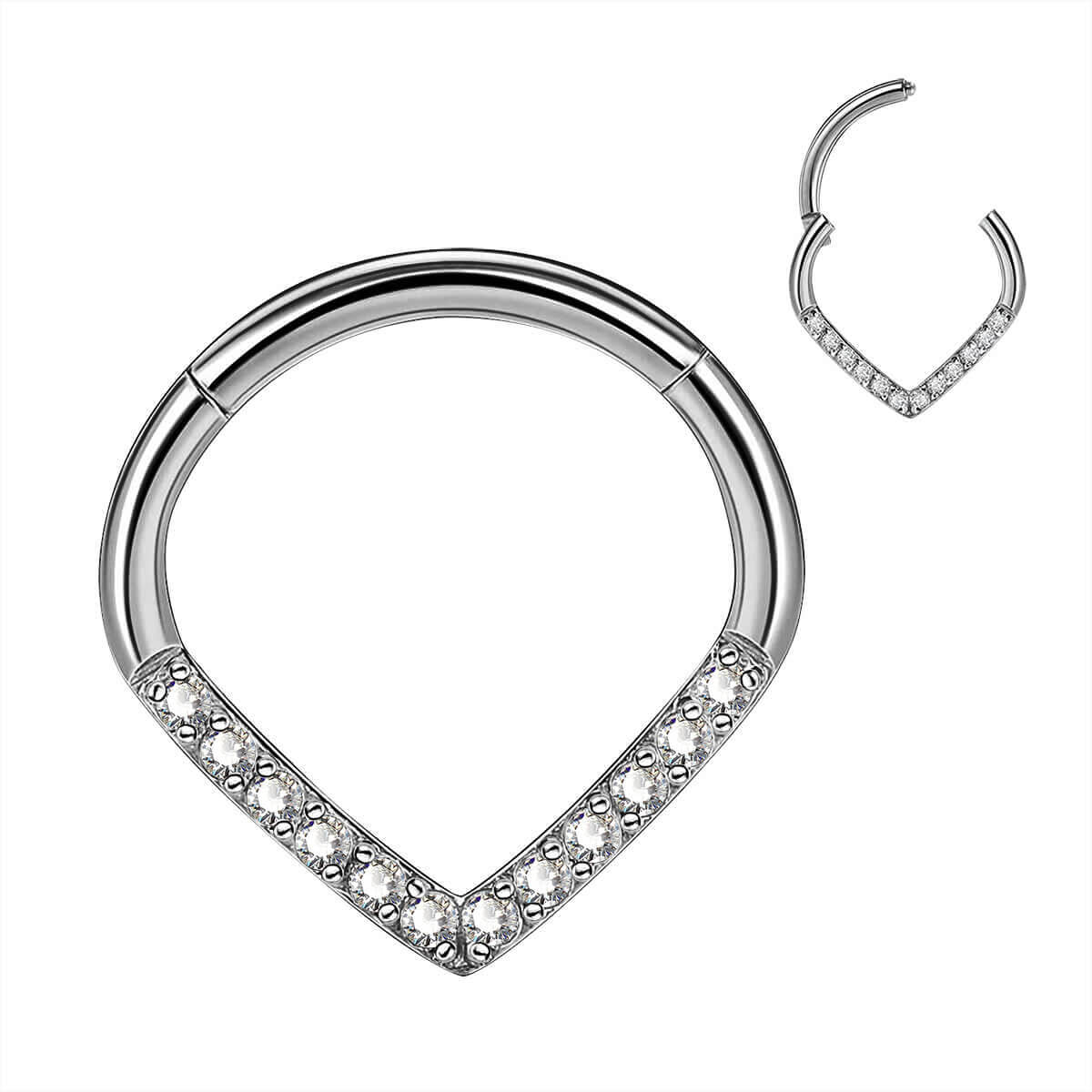 Heart Symbol Nose Piercing - AKAK BODYJEWELRY - ear - tunnel
