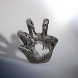 Hell Claw Tungsten Steel Ear Gauge Tunnel(2Pcs) - AKAK BODYJEWELRY - ear - tunnel