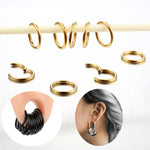 Hinged Ear Piercing Nose Rings Hoop - AKAK BODYJEWELRY - ear - tunnel