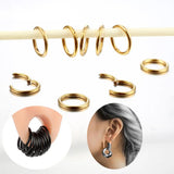 Hinged Ear Piercing Nose Rings Hoop - AKAK BODYJEWELRY - ear - tunnel