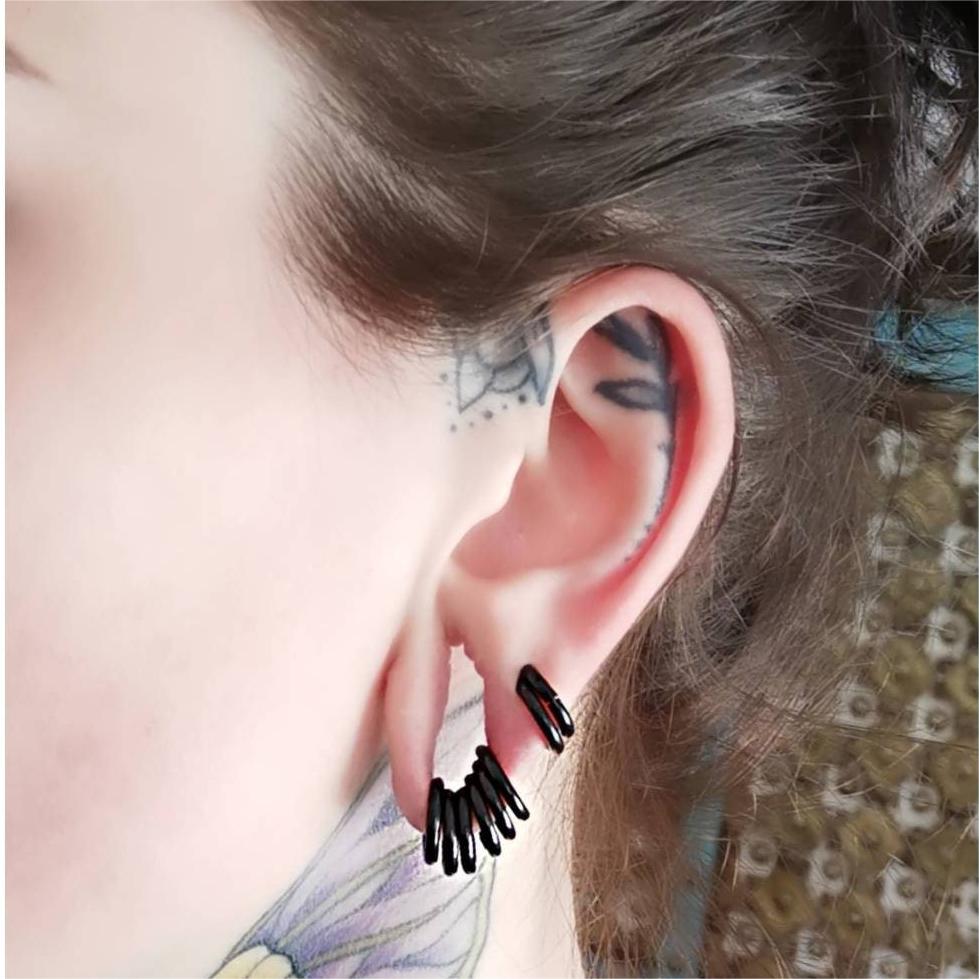 Hinged Ear Piercing Nose Rings Hoop - AKAK BODYJEWELRY - ear - tunnel