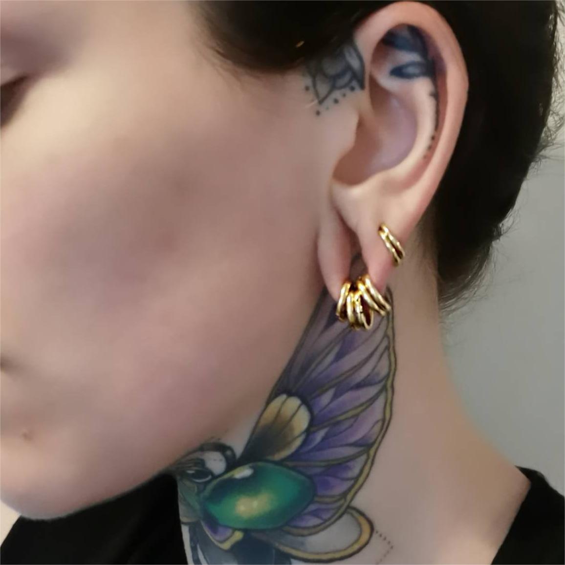 Hinged Ear Piercing Nose Rings Hoop - AKAK BODYJEWELRY - ear - tunnel