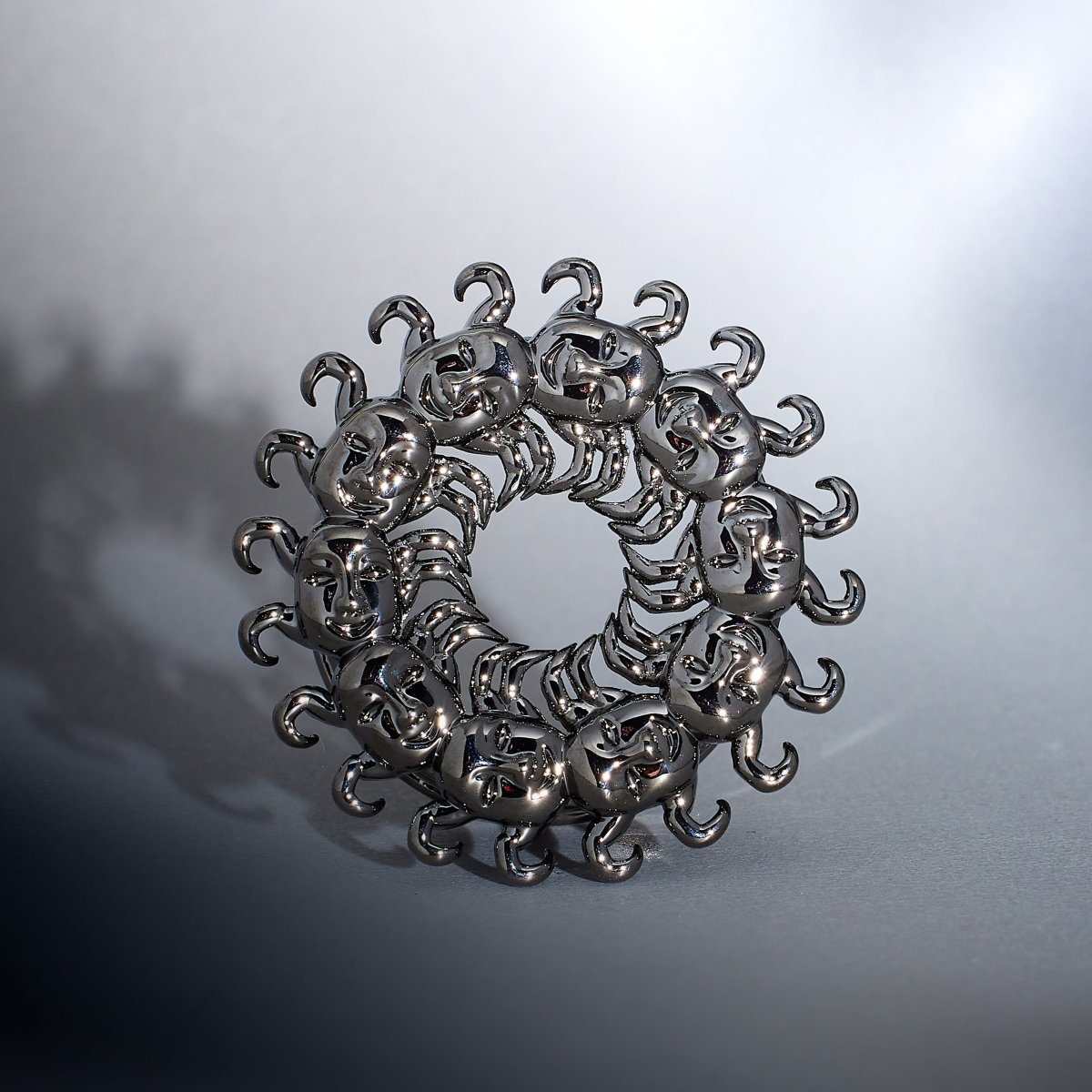 Human Centipede Tungsten Steel Ear Gauge Tunnel(2Pcs) - AKAK BODYJEWELRY - ear - tunnel