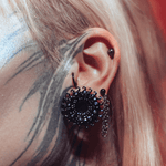 Human Centipede Tungsten Steel Ear Gauge Tunnel(2Pcs) - AKAK BODYJEWELRY - ear - tunnel