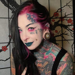 Magnificent Flower Moissanite S925 Silver Ear Gauge Tunnel (2Pcs) - AKAK BODYJEWELRY - ear - tunnel