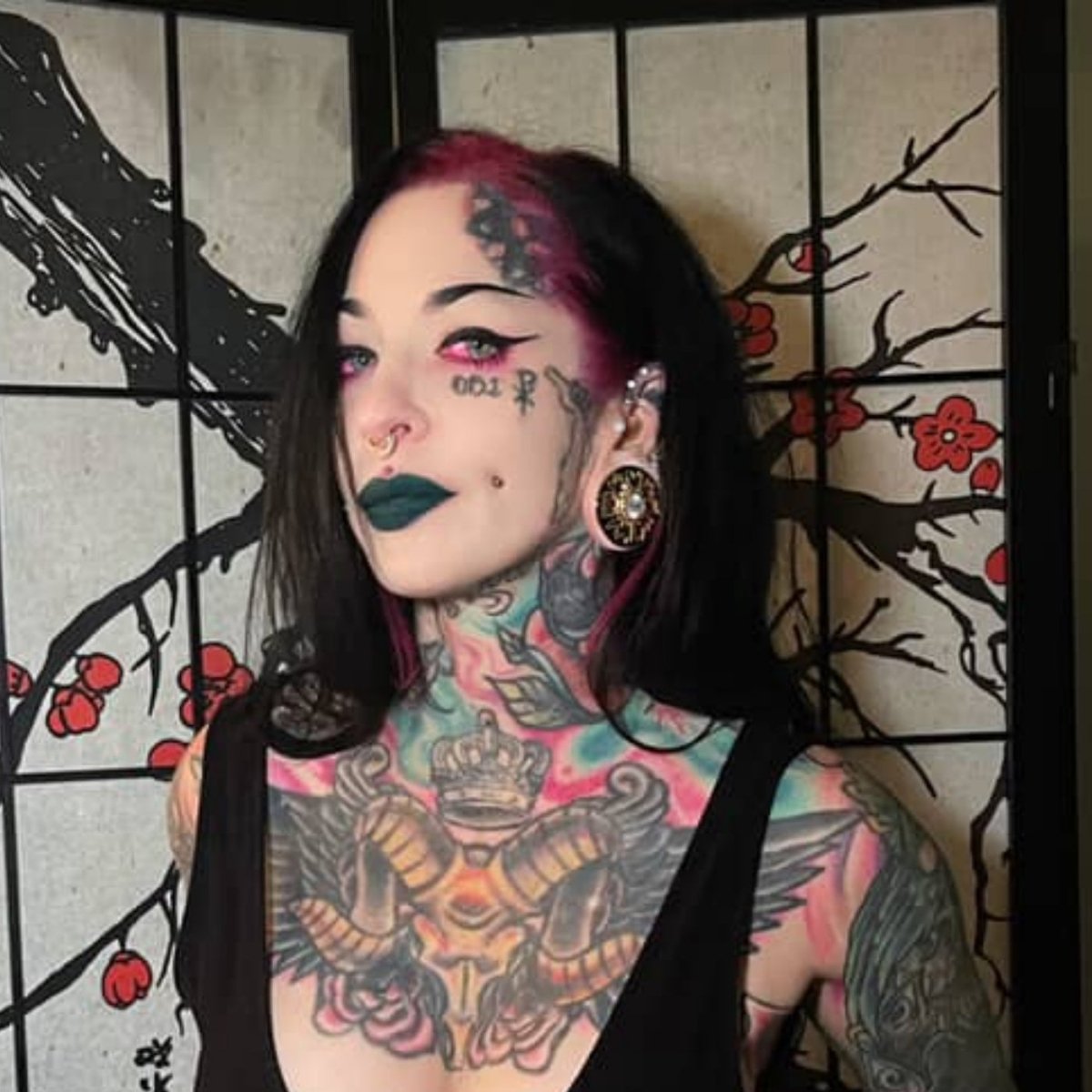 Magnificent Flower Zircon 14K Ear Gauge Tunnel (2Pcs) - AKAK BODYJEWELRY - ear - tunnel