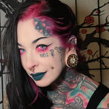 Magnificent Flower Zircon S925 Silver Ear Gauge Tunnel (2Pcs) - AKAK BODYJEWELRY - ear - tunnel