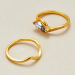 Marquise Cut 1 Carat Moissanite S925 Silver Layered Ring - AKAK BODYJEWELRY - ear - tunnel