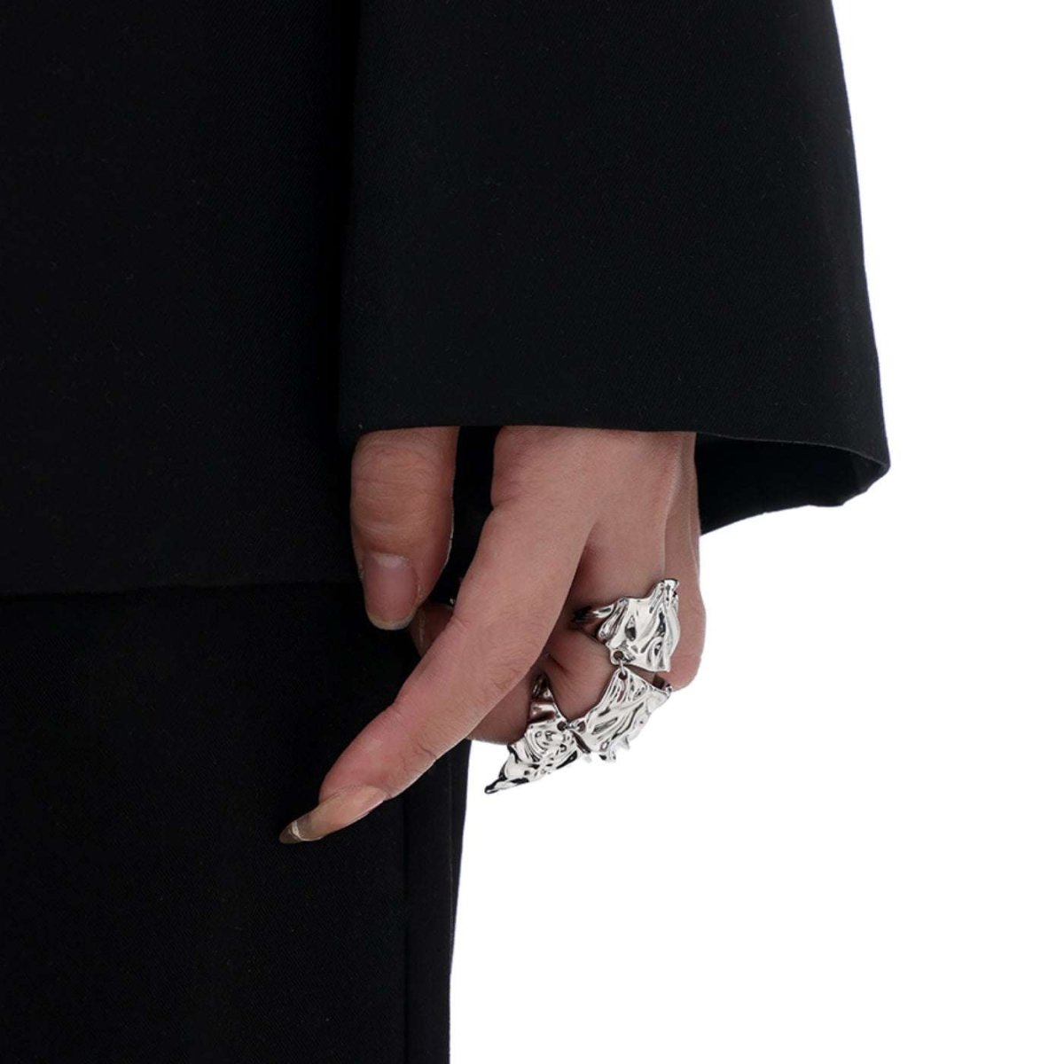 Mecha Armor Knuckle Ring - AKAK BODYJEWELRY - ear - tunnel