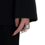 Mecha Armor Knuckle Ring - AKAK BODYJEWELRY - ear - tunnel