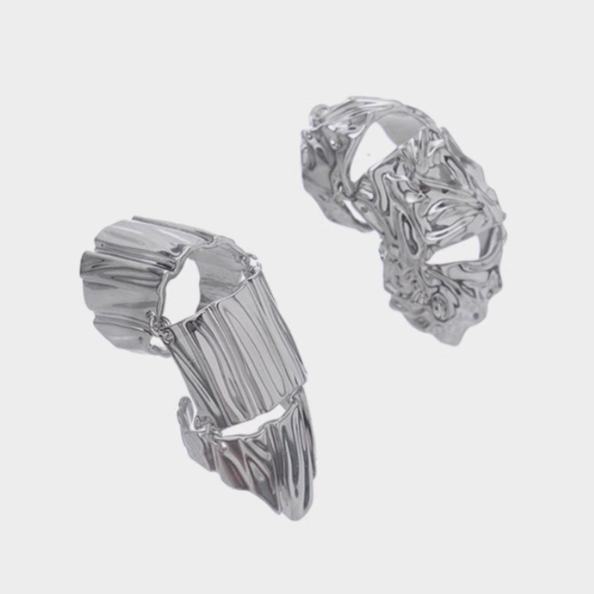 Mecha Armor Knuckle Ring - AKAK BODYJEWELRY - ear - tunnel