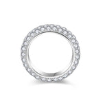 Moissanite Eternity Ring In S925 Sterling Silver - AKAK BODYJEWELRY - ear - tunnel