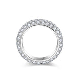 Moissanite Eternity Ring In S925 Sterling Silver - AKAK BODYJEWELRY - ear - tunnel