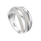 Multi - Band Moissanite S925 Silver Statement Ring - AKAK BODYJEWELRY - ear - tunnel