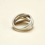 Multi - Band Moissanite S925 Silver Statement Ring - AKAK BODYJEWELRY - ear - tunnel