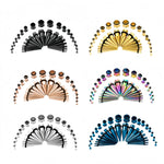Multicolor Spike Ear Stretching Kit 36Pcs - AKAK BODYJEWELRY - ear - tunnel