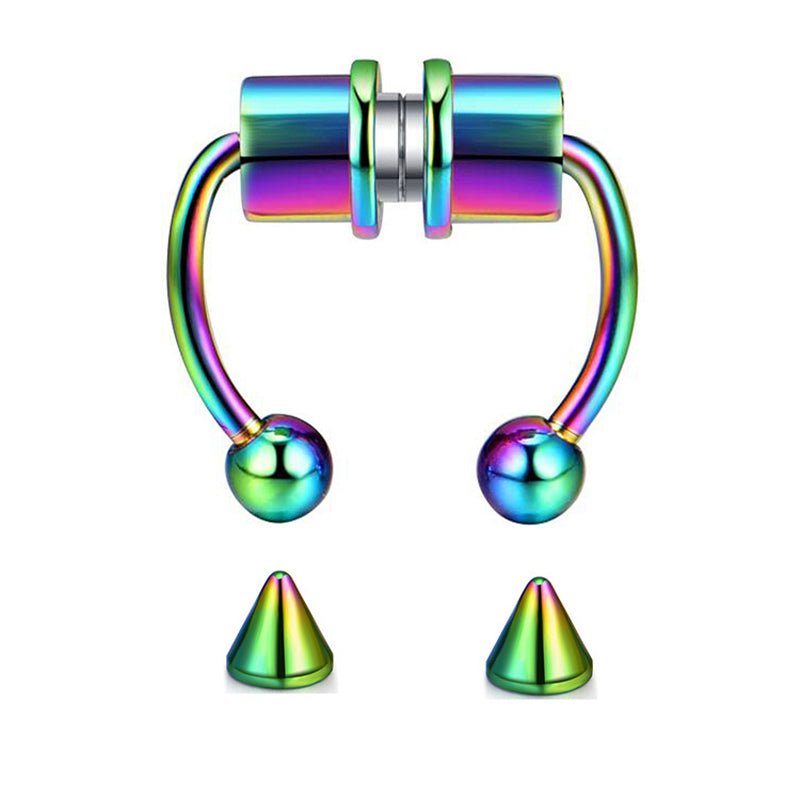 Non - Piercing Magnetic Nose Piercing - AKAK BODYJEWELRY - ear - tunnel