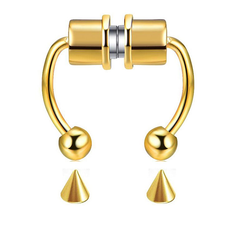 Non - Piercing Magnetic Nose Piercing - AKAK BODYJEWELRY - ear - tunnel