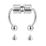 Non - Piercing Magnetic Nose Piercing - AKAK BODYJEWELRY - ear - tunnel