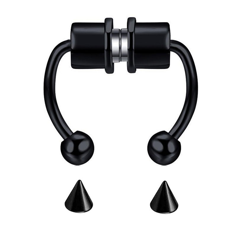 Non - Piercing Magnetic Nose Piercing - AKAK BODYJEWELRY - ear - tunnel