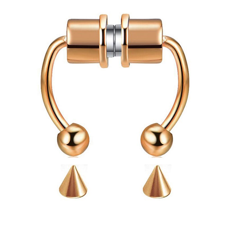 Non - Piercing Magnetic Nose Piercing - AKAK BODYJEWELRY - ear - tunnel