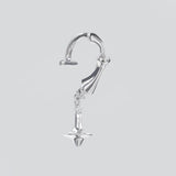 Orbit Platinum Lip Cuff - AKAK BODYJEWELRY - ear - tunnel