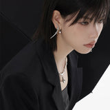 Orbit Platinum Lip Cuff - AKAK BODYJEWELRY - ear - tunnel