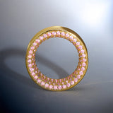 Pink Sapphire S925 Silver Stars Shining Tunnel (2Pcs) - AKAK BODYJEWELRY - ear - tunnel