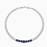 Prism Luxe Gradient Zirconia Chain Necklace - AKAK BODYJEWELRY - ear - tunnel