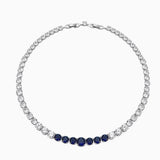 Prism Luxe Gradient Zirconia Chain Necklace - AKAK BODYJEWELRY - ear - tunnel