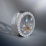 Radiance of Life Moissanite S925 Silver Ear Gauge Tunnel (2Pcs) - AKAK BODYJEWELRY - ear - tunnel