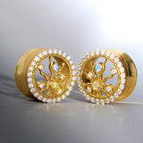 Radiance of Life Moissanite S925 Silver Ear Gauge Tunnel (2Pcs) - AKAK BODYJEWELRY - ear - tunnel