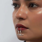 Rebel Noir Lip Cuff - AKAK BODYJEWELRY - ear - tunnel