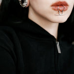 Rebel Noir Lip Cuff - AKAK BODYJEWELRY - ear - tunnel