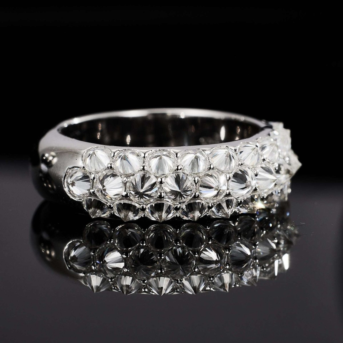 Reverse - Set D Color Moissanite(2.5ct) Ring - AKAK BODYJEWELRY - ear - tunnel