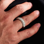 Reverse - Set D Color Moissanite(2.5ct) Ring - AKAK BODYJEWELRY - ear - tunnel