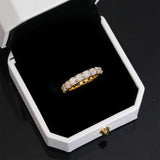 S925 4mm Moissanite Eternity Band Ring - AKAK BODYJEWELRY - ear - tunnel