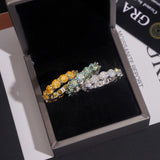 S925 5mm Moissanite Eternity Band Ring - AKAK BODYJEWELRY - ear - tunnel