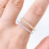 S925 Everlite 2mm Moissanite Eternity Ring - AKAK BODYJEWELRY - ear - tunnel