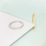 S925 Everlite 2mm Moissanite Eternity Ring - AKAK BODYJEWELRY - ear - tunnel