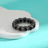 S925 Midnight Moissanite Ring - AKAK BODYJEWELRY - ear - tunnel