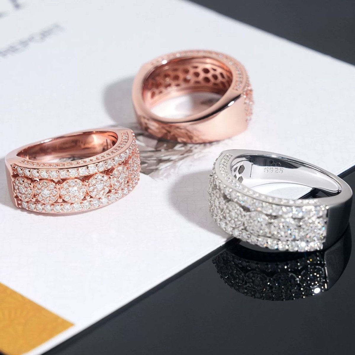 S925 Moissanite Architect Ring - AKAK BODYJEWELRY - ear - tunnel