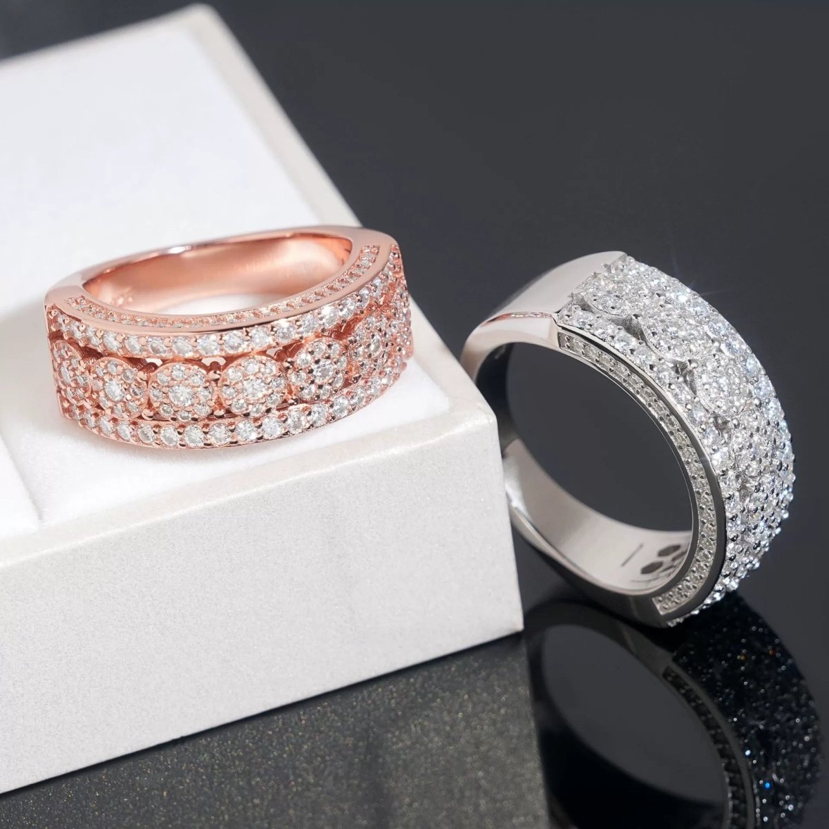 S925 Moissanite Architect Ring - AKAK BODYJEWELRY - ear - tunnel